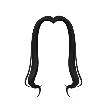 Loose Front Bangs in Black
