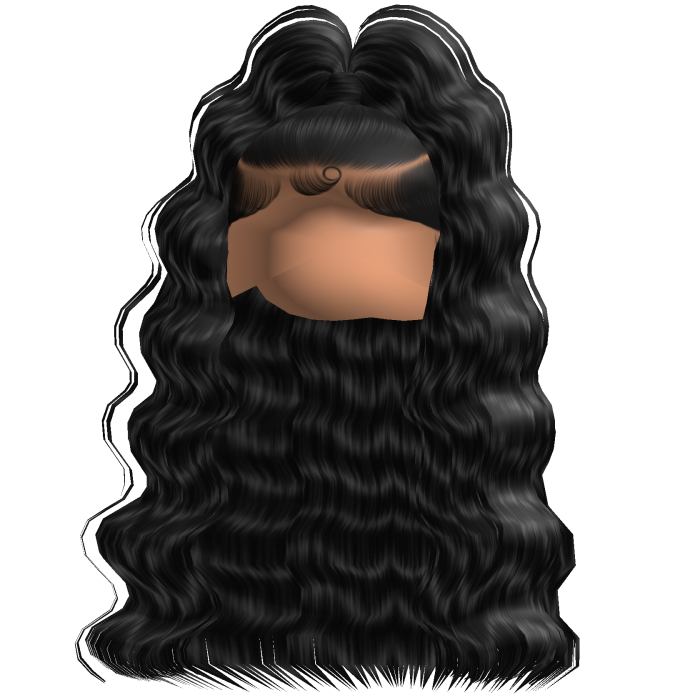Baddie Crimped Half Up (Black)