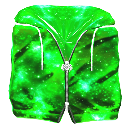 Cartoony Green Galaxy Sleeveless Hoodie🌌 Roblox item