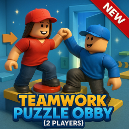 Teamwork Puzzle Obby (2 Players) 🤝🧩