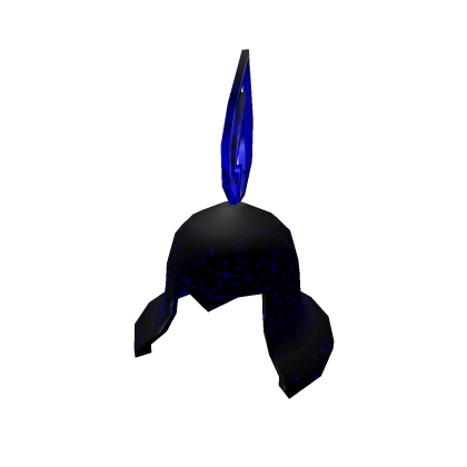 Blue crystal leaf helm