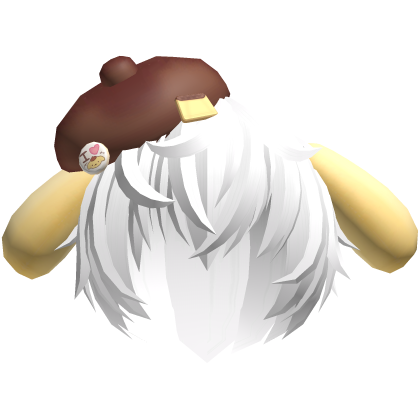 ♡ cute kawaii pompompurin boy hair 🍮 white