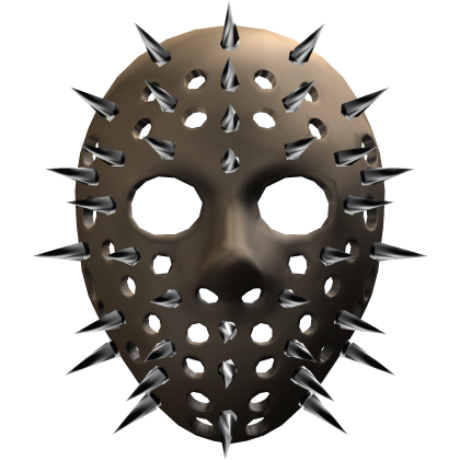 2000s Spiked Halloween Hockey Mask (Brown)