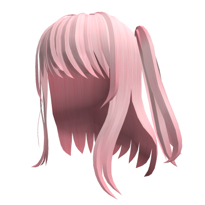 🍀One-sided Ponytail Pink Hair Roblox item