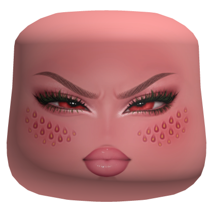 Strawberry Red Eye Glare Baddie Makeup
