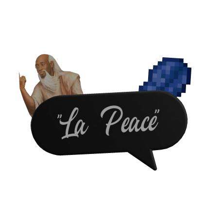 La Peace Text Roblox item