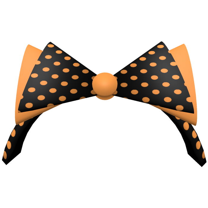 Halloween Polka Dot Headband with Bow