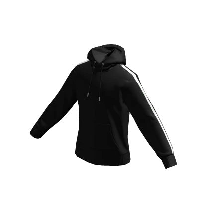 White Striped Sleeve Black Hoodie Roblox Item Rolimon s
