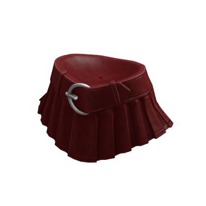 Leather Mini Skirt Red