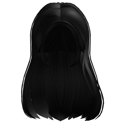 Cute back pigtail updo in black Roblox item
