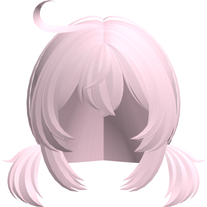 klee fluffy pigtails w cowlick pink Roblox item