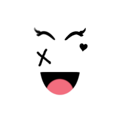 Black Heart Super Happy face Roblox decal