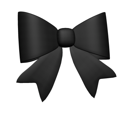 Black Bow Hair Clip Roblox item