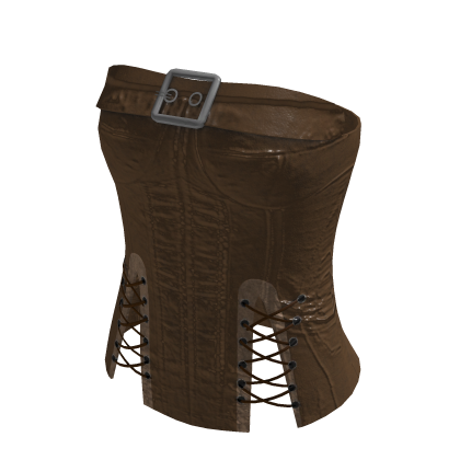Brown Leather Belt Top thumbnail