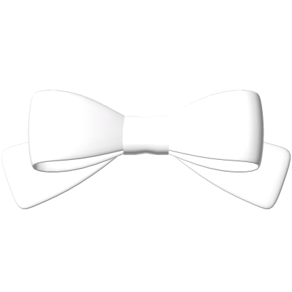 ♡ white plain head bow Roblox item