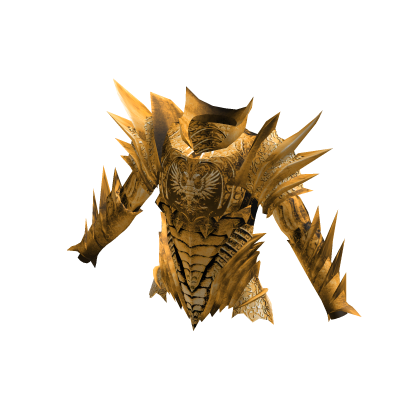 Medieval Divine Knight Armor Top Gold