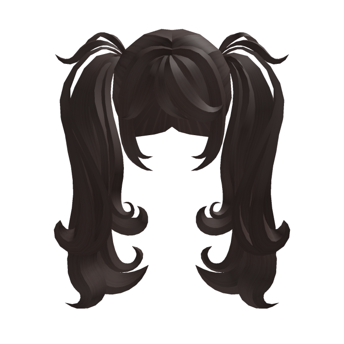 fluffy cute cozy kawaii dark brown pigtails v2