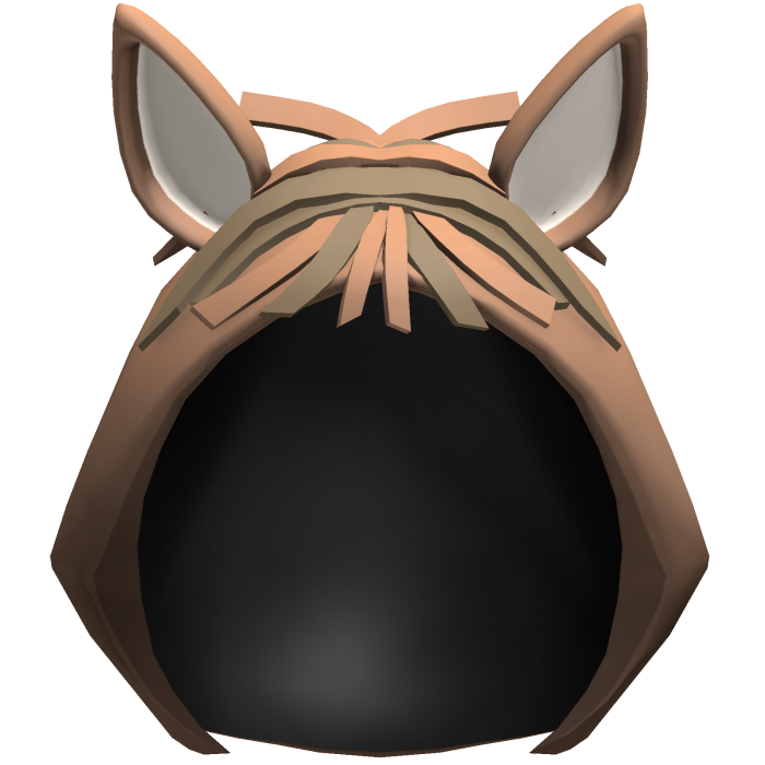 Brown Kawaii Horse Plush Hood