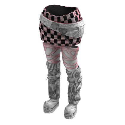 Chic Sporty Ura - Hara Skirt (Pink White)