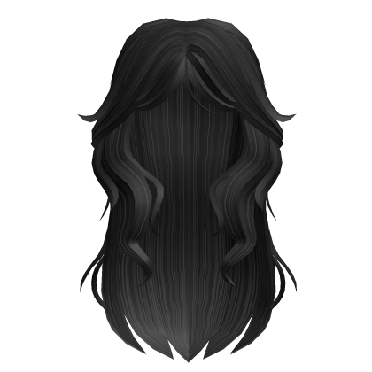 Anime Layered Y2K Messy Popular Girl Hair (Black) Roblox item