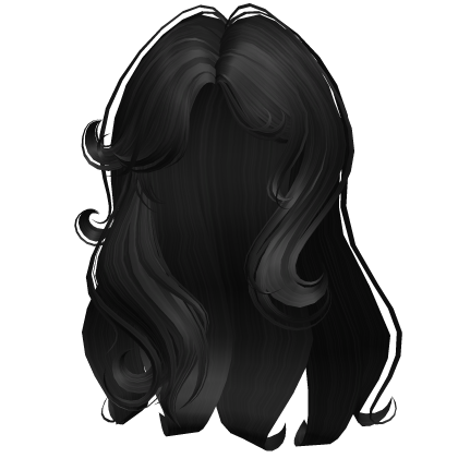 Lush Salon Wavy Girl Hair (Black) Roblox item