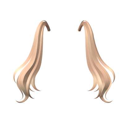 Flowy Anime Pigtails in Blonde Roblox item