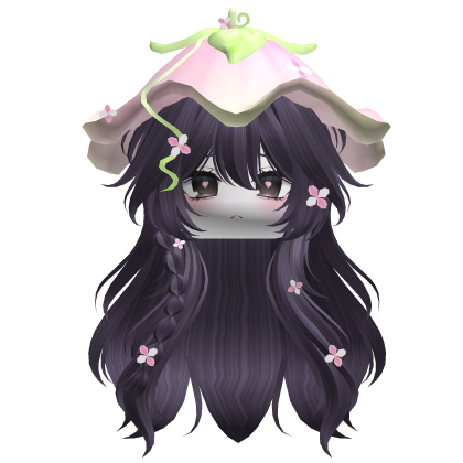 Kawaii Fluffy Layered Flower Hair (Purple)