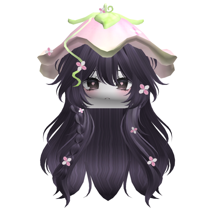 Kawaii Fluffy Layered Flower Hair (Purple)