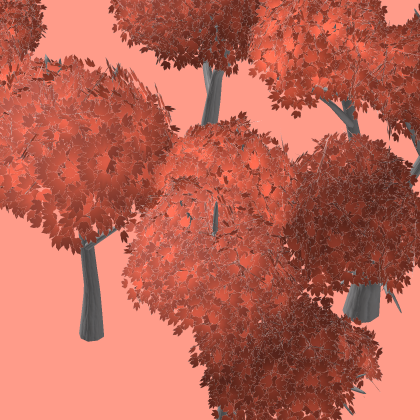 Maple Stylized Fall Trees