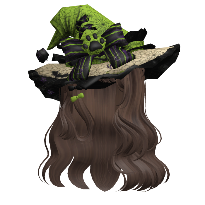 Brown Kawaii Witch Halloween Hair