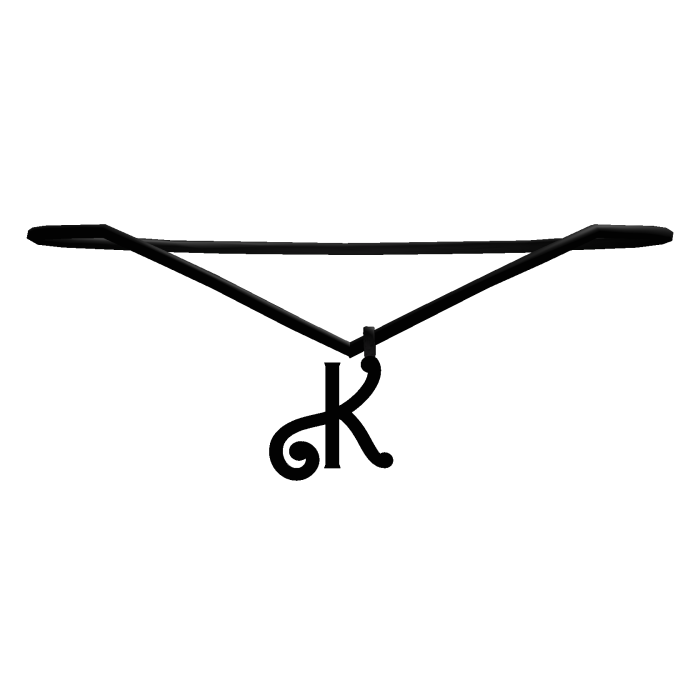 ꒰1.0꒱ BB initial necklace: K