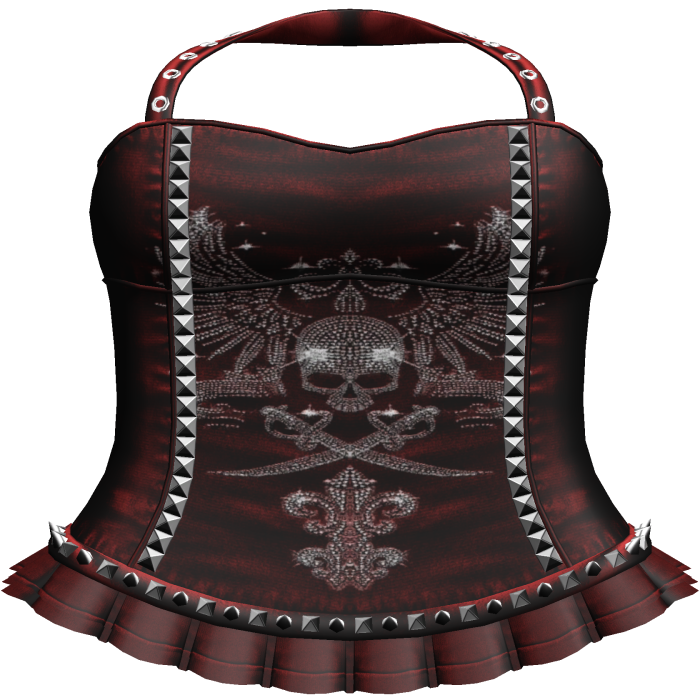 Emo Rhinestone Dress in Red