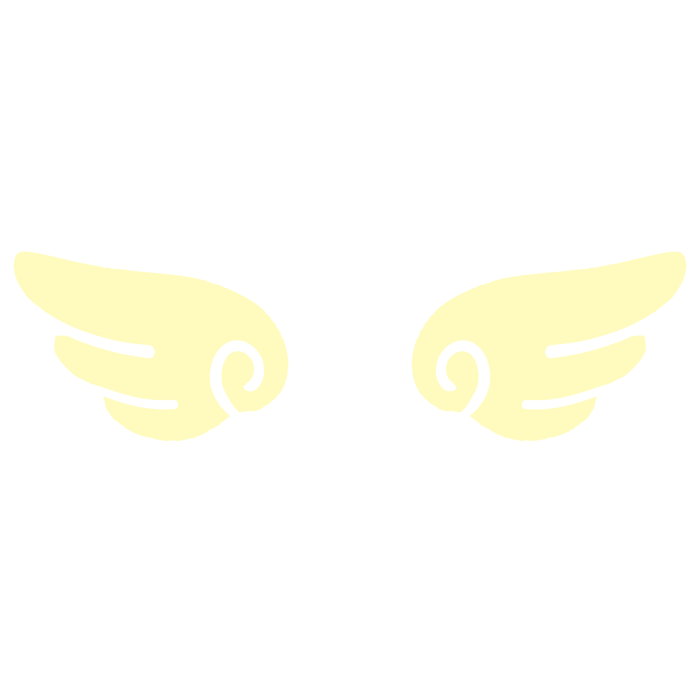 ♡ Cute Glowing Angel Chibi Wings Yellow