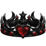 Starlight Dark Moon Heart Crown