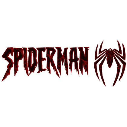 SpiderMan Red Spider Text