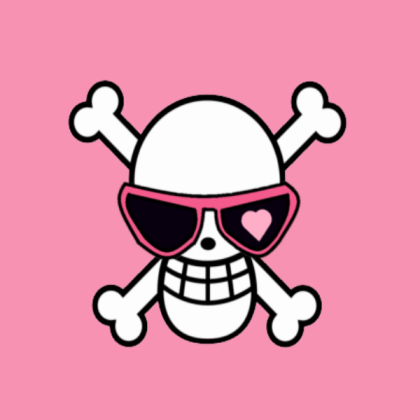 Pink-Guy Pirates Jolly Roger Roblox decal