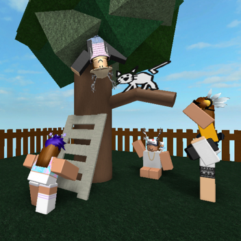 we got our cats stuck in a tree