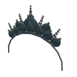 Mermaid crown blue seashells and pearls