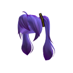 Purple Kawaii Ponytail Hairstyle