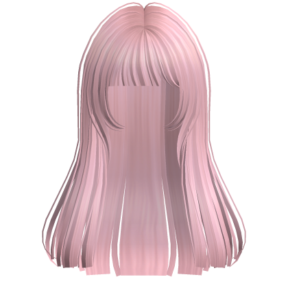 Long Straight Pretty Hime Cut Hair Pink Roblox item