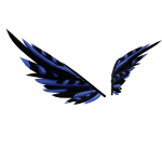 [ TY Ceruleans! ] Goth Giftwrap Wings