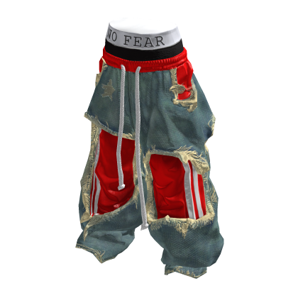 Opium Style Distressed Panel Pants