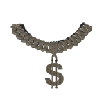 ICED OUT DOLLAR CHAIN