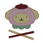 Pompompurin Pink Stawberry Hairclip ♡