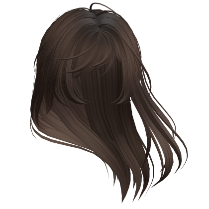 Wolfcut Emo Windy Hair (Brown) Roblox item