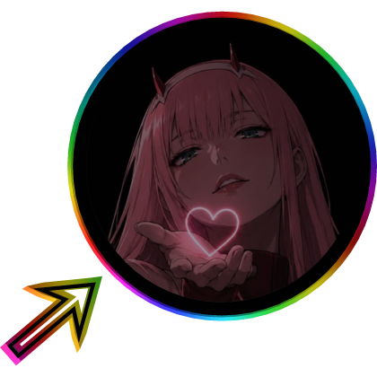 RGB Zero Two meme Circle│Darling in the Franxx