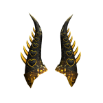 Gold Heart Horns