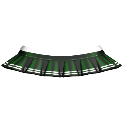 Preppy Pleated Cheer Mini Skirt (Green & White)