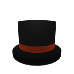 Orange and Black Halloween Top Hat
