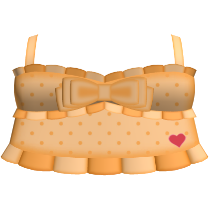 ♡ : tenderheart bear polka dot top Roblox item